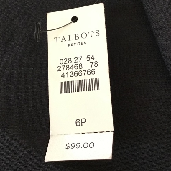 NEW Talbots Skirt Buffalo Check Wool Blend Fully Lined Size 6P Black White Plaid - Picture 9 of 11